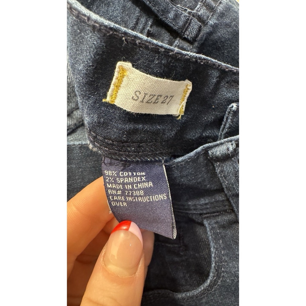 Madewell Boot Legger Jeans Womens 27x32 Bootcut Stretch Dark Wash Low Rise - Picture 4 of 5